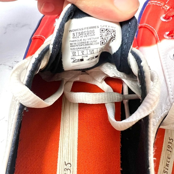 Sperry x Popsicle Crest Vibe Firecracker Blue Sneakers Women Size 8.5 - STS86986 - Picture 9 of 12